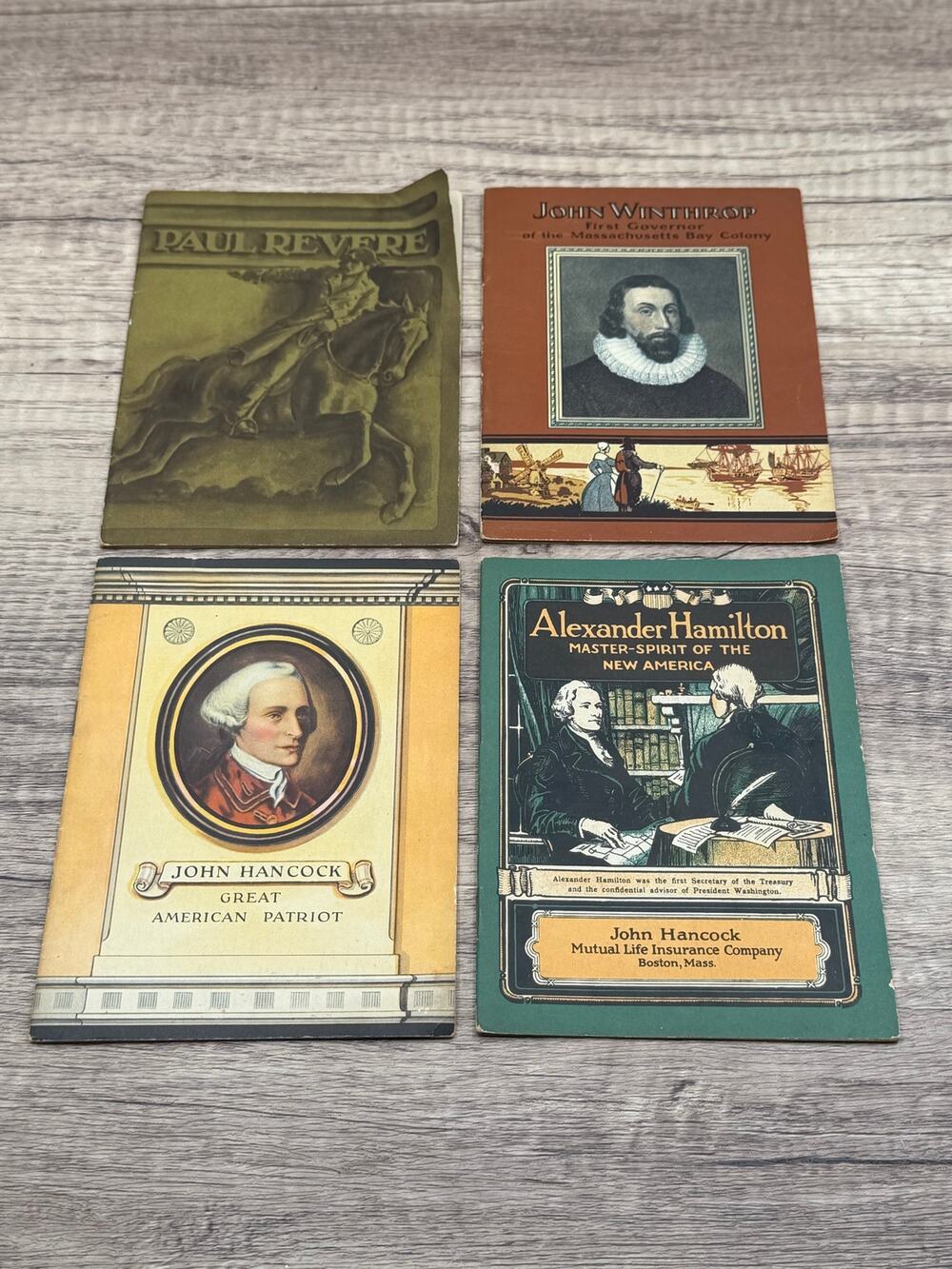 Vintage 1930s John Hancock Life Insurance Booklets Lot(4)Revere Hancock Hamilton